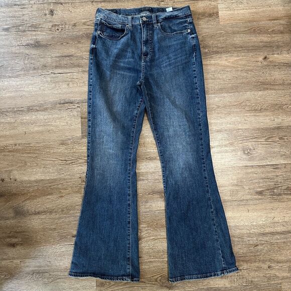 Lucky Womens Size 10 / 30 High-Rise Flare Stevie Jeans Bootcut Denim - Picture 2 of 7